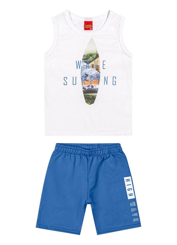 Kyly - Conjunto Infantil Menino Surf Branco