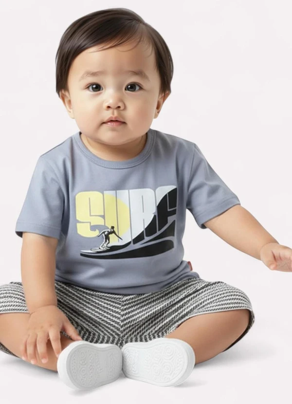 Kyly - Conjunto Infantil Menino Surf Cinza