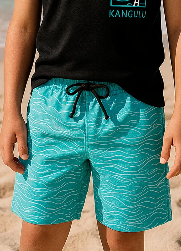 Rosa Azul - Conjunto Infantil Menino Surf Kangulu Preto 3