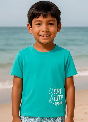 Rosa Azul - Conjunto Infantil Menino Surf Sleep Kangulu Azul - ROSA AZUL