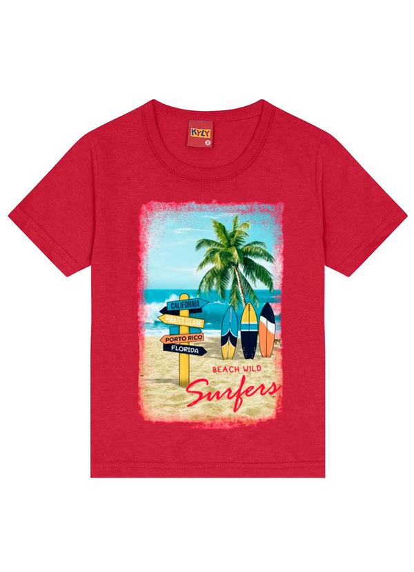 Kyly - Conjunto Infantil Menino Surf Vermelho 2