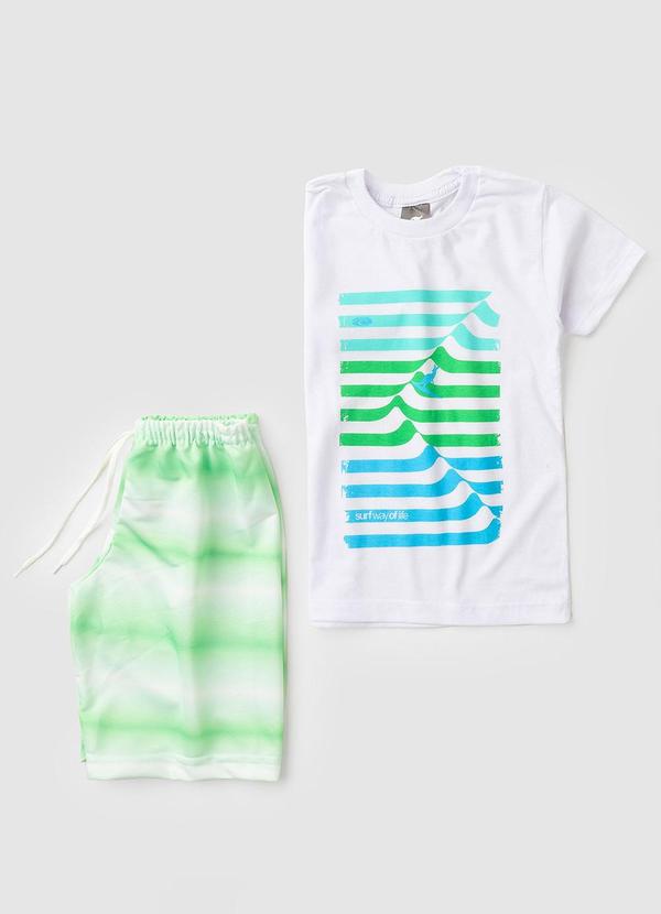 Rosa Azul - Conjunto Infantil Menino Surf Way Of Life Branco 4