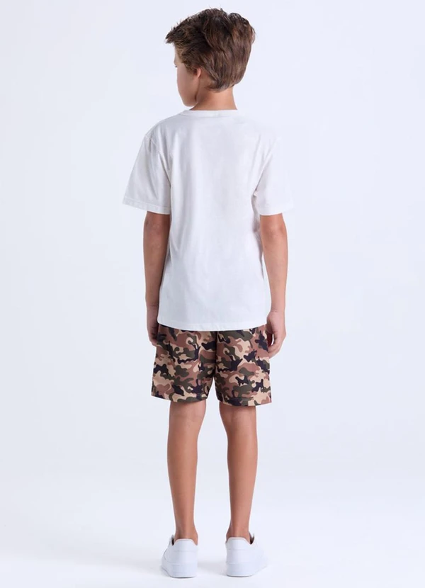 Vida Costeira - Conjunto Infantil Menino T-Rex Club Off White 2