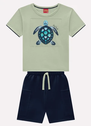 Kyly - Conjunto Infantil Menino Tartaruga Verde - KYLY