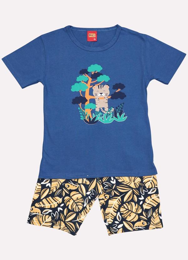 Kyly - Conjunto Infantil Menino Tigre Azul 1