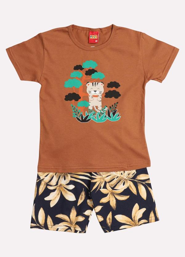 Kyly - Conjunto Infantil Menino Tigre Marrom 2