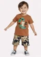 Kyly - Conjunto Infantil Menino Tigre Cinza - variação: Marrom