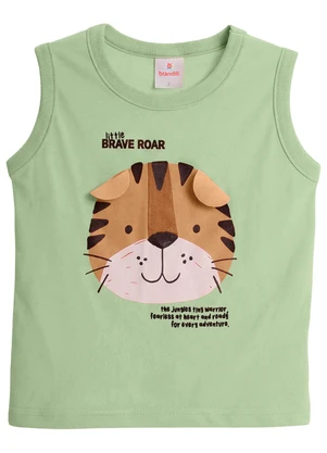 Brandili - Conjunto Infantil Menino Tigre Verde - BRANDILI