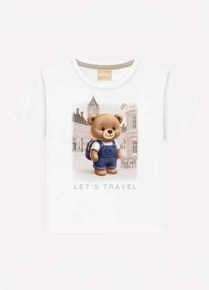 Milon - Conjunto Infantil Menino Ursinho Branco - MILON