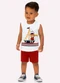 Kyly - Conjunto Infantil Menino Ursinho Verde - variação: Branco