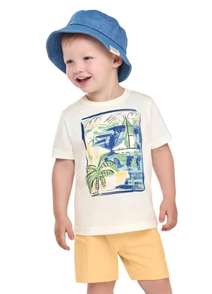 Elian - Conjunto Infantil Menino Veleiro Bege - ELIAN