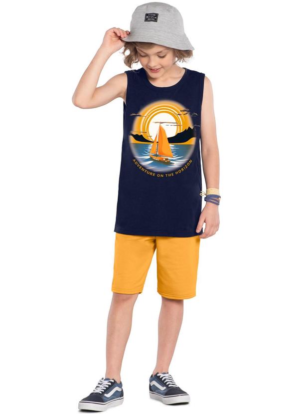 Kyly - Conjunto Infantil Menino Veleiro Marinho