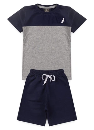 Rosa Azul - Conjunto Infantil Menino Verão Kangulu Azul - ROSA AZUL