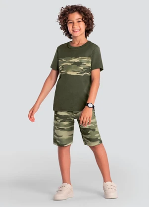 Brandili - Conjunto Infantil Menino Verde - BRANDILI