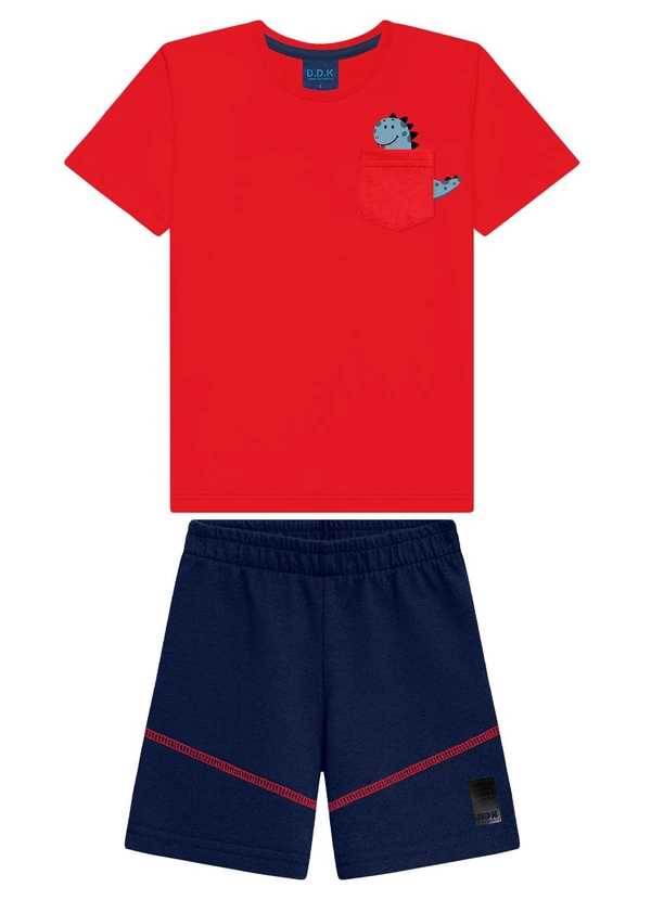 Ddk - Conjunto Infantil Menino Vermelha
