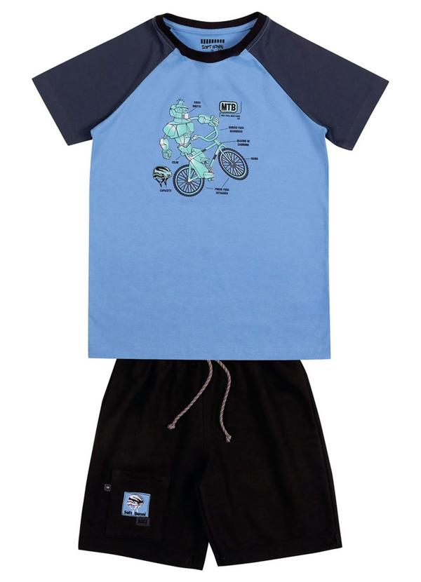 Soft Bonni - Conjunto Infantil Moletinho Azul