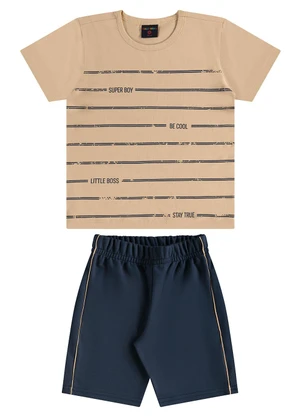 Guloseima - Conjunto Infantil para Menino Bege - GULOSEIMA