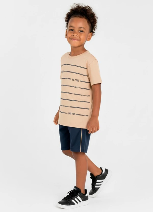 Guloseima - Conjunto Infantil para Menino Guloseima Bege