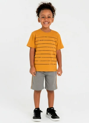 Guloseima - Conjunto Infantil para Menino Marrom - GULOSEIMA