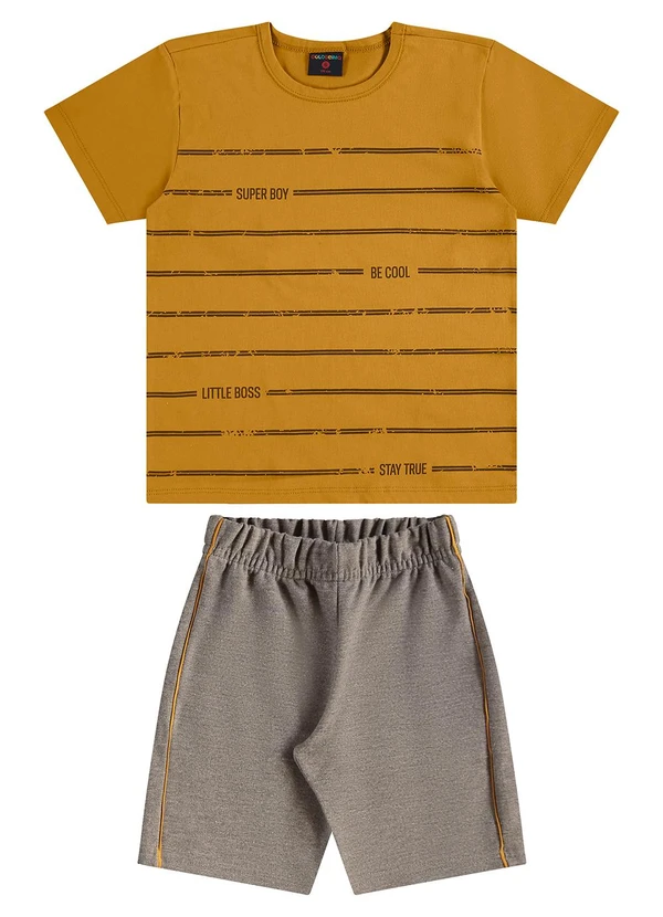 Guloseima - Conjunto Infantil para Menino Marrom 2