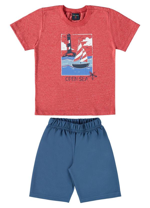 Guloseima - Conjunto Infantil para Menino Vermelho