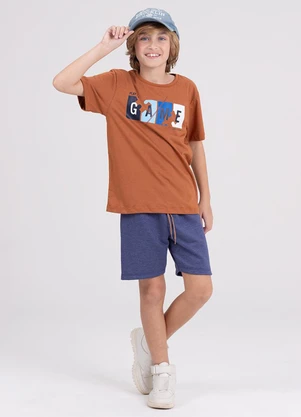 Vida Costeira - Conjunto Infantil Play The Game Marrom - VIDA COSTEIRA