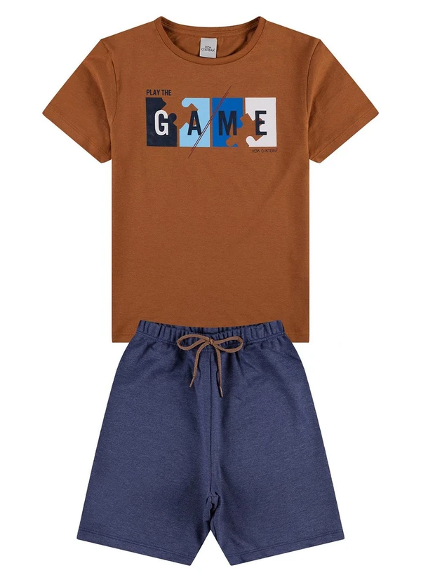 Vida Costeira - Conjunto Infantil Play The Game Marrom 2