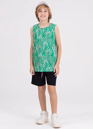 Vida Costeira - Conjunto Infantil Poliplex Folhas Verde - VIDA COSTEIRA