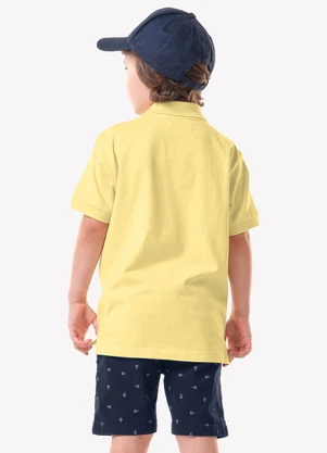 Trick Nick - Conjunto Infantil Polo com Bermuda Amarelo - TRICK NICK