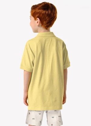 Trick Nick - Conjunto Infantil Polo com Bermuda Amarelo - TRICK NICK