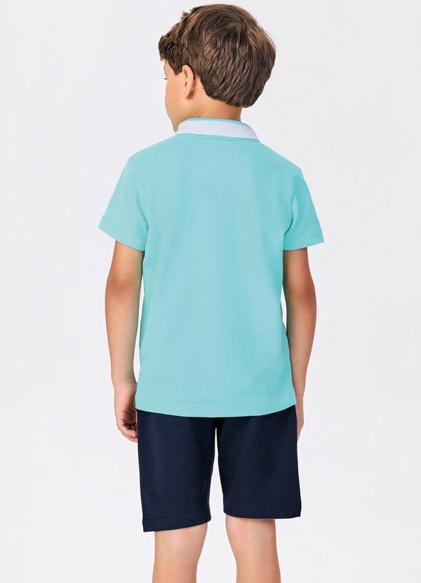 Trick Nick - Conjunto Infantil Polo com Bermuda Azul 2