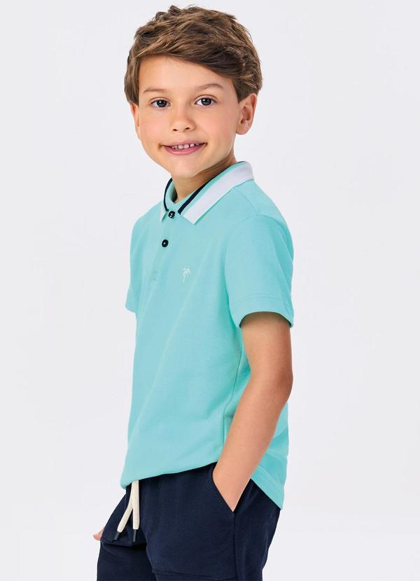 Trick Nick - Conjunto Infantil Polo com Bermuda Azul 4