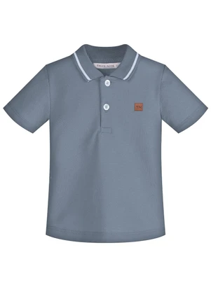 Trick Nick - Conjunto Infantil Polo com Bermuda Azul - TRICK NICK