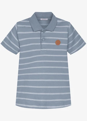 Trick Nick - Conjunto Infantil Polo com Bermuda Azul - TRICK NICK