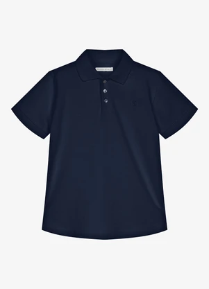 Trick Nick - Conjunto Infantil Polo com Bermuda Azul - TRICK NICK
