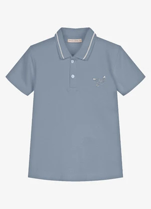 Trick Nick - Conjunto Infantil Polo com Bermuda Azul - TRICK NICK