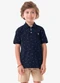 Trick Nick - Conjunto Infantil Polo com Bermuda Rosa - variação: Azul