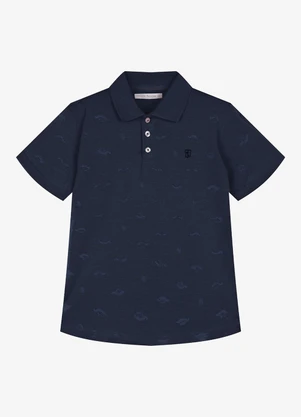 Trick Nick - Conjunto Infantil Polo com Bermuda Azul - TRICK NICK