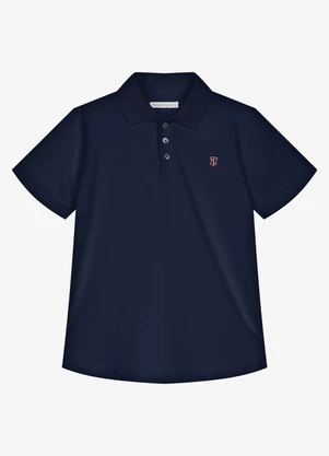 Trick Nick - Conjunto Infantil Polo com Bermuda Azul - TRICK NICK