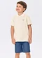 Trick Nick - Conjunto Infantil Polo com Bermuda Bege - variação: Bege