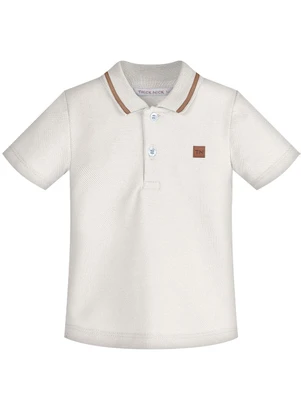 Trick Nick - Conjunto Infantil Polo com Bermuda Bege - TRICK NICK