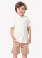 Trick Nick - Conjunto Infantil Polo com Bermuda Azul - variação: Bege