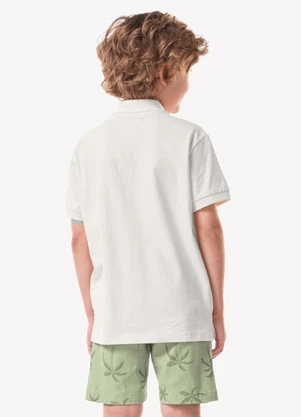 Trick Nick - Conjunto Infantil Polo com Bermuda Bege - TRICK NICK