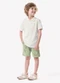 Trick Nick - Conjunto Infantil Polo com Bermuda Marrom - variação: Bege