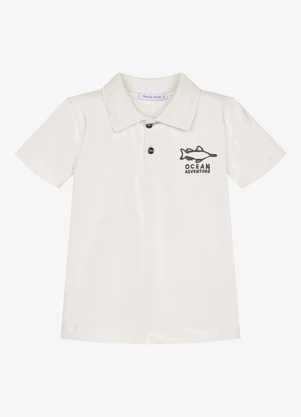 Trick Nick - Conjunto Infantil Polo com Bermuda Bege - TRICK NICK