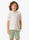 Trick Nick - Conjunto Infantil Polo com Bermuda Bege - variação: Bege