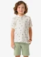 Trick Nick - Conjunto Infantil Polo com Bermuda Bege - variação: Bege