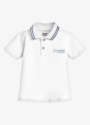 Trick Nick - Conjunto Infantil Polo com Bermuda Branco - TRICK NICK