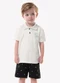 Trick Nick - Conjunto Infantil Polo com Bermuda Branco - variação: Branco