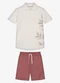 Trick Nick - Conjunto Infantil Polo com Bermuda Verde - variação: Laranja